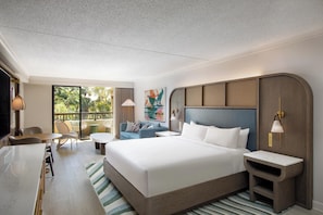 Bedroom. Exact unit will be assigned upon arrival. Views, colors, and decor may vary.