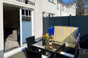 Handtuchhaus mit Terrasse in Heringsdorf