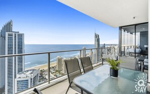 Large balcony with the ocean view