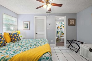 A comfortable bed with ensuite