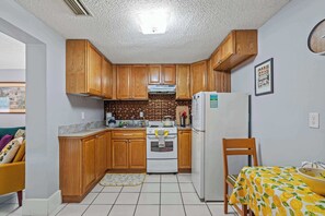 A fully-equipped kitchen