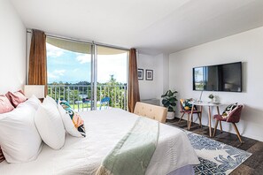 Enjoy the views or fall asleep to some TV time