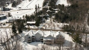 Located across the street from the Carinthia base lodge. *Ski season only