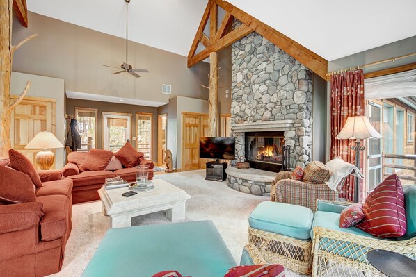 Furniture, Indoors, Living Room, Home Decor, Fireplace