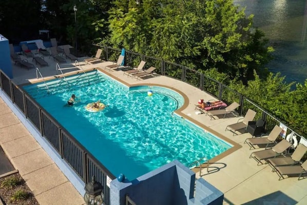 Pool next to the river