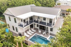 Welcome to 3903 Cameron Blvd, a brand new luxury home with a private pool and pickleball court!  