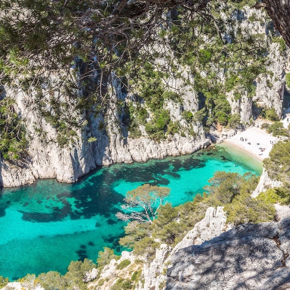 les calanques. la plage. 
walk from the house.
the beach, the Mediterranean.
