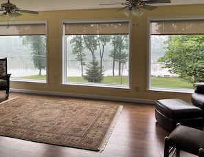 Sunroom with windows on 3 sides 