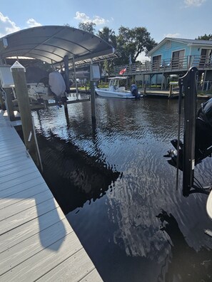 Dock area on  mason creek