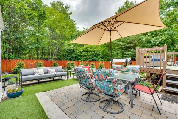 Pocono Summit Vacation Rental | 3BR | 2.5BA | Stairs Required to Access
