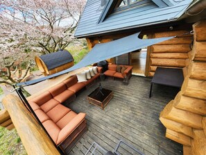 BBQ on the wooden deck