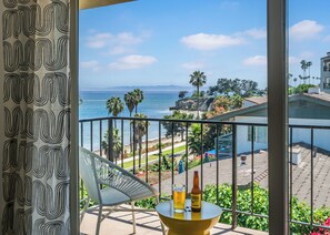 Balcony ocean views.