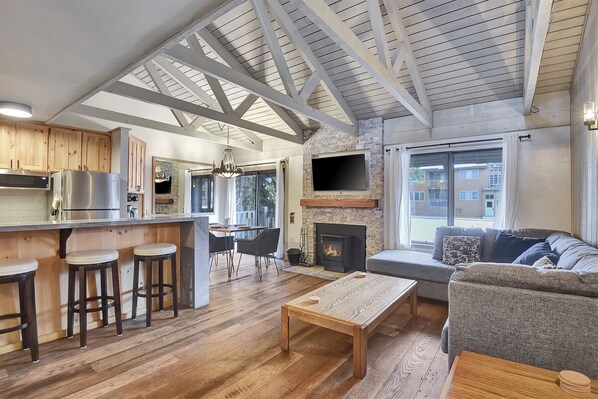 Open floor plan living area