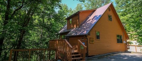 Exterior photo of cabin from driveway area - Exterior photo of cabin from driveway area