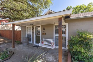 Have a delightful cup of coffee on the front porch.