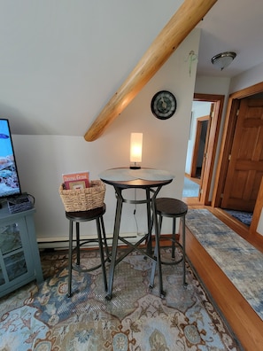 Dining space or cocktail hour.