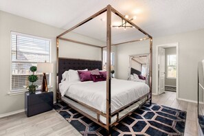 Each of the four bedrooms in our Airbnb has been thoughtfully furnished to provide an oasis of comfort.