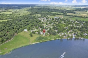 Aerial view of property