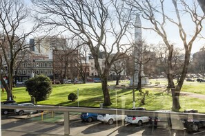 View over looking Queens gardens from living room