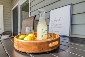 Relax on the porch and take in the majestic water views. It's so peaceful and relaxing.