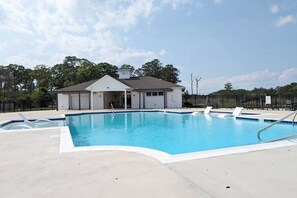 Community pool open Memorial Day through Labor Day each summer. (Open 8am-8pm daily)