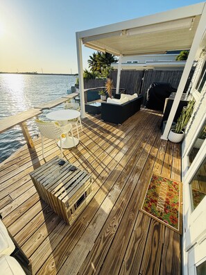 Private waterfront deck.