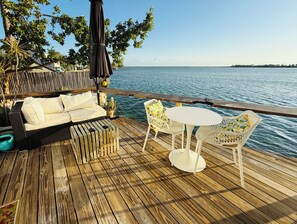 Private deck.