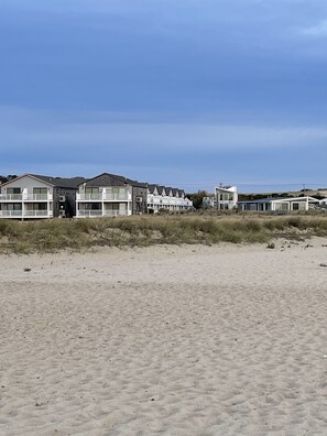 Condo complex view from the beach