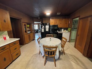 Kitchen view entering the cottage 