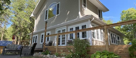 View from the water of the cottage 