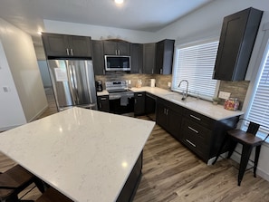 Kitchen view from dining area