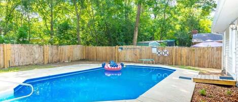 Pool at the backyard