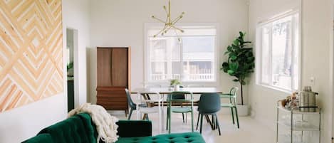 View of the Living room looking towards the Dining Room