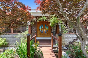 An enchanting entryway invites you inside