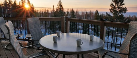 Sunrise from the main level deck