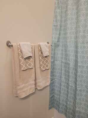 Sugar Berry's freshly laundered guest towels.