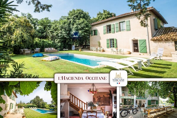 Highlights: Fully air-conditioned accommodation - Heated swimming pool - Garden lounge - 2 large outdoor tables - Green area + Games - 7 bedrooms - Fully equipped kitchen.