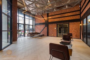 Sittområde i lobbyn