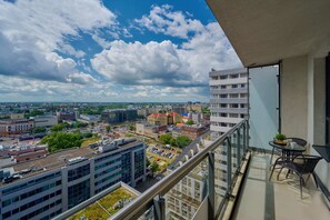 View from the apartment of the surrounding area. 