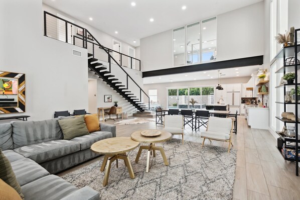Main living space, open floor plan