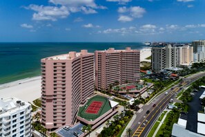 Aerial View of Crescent Beach Club Community- with two tennis/ p - Aerial View of Crescent Beach Club Community- with two tennis/ pickleball courts, two pools and hot tubs, a fitness center, indoor jacuzzi, and of course direct beach access!