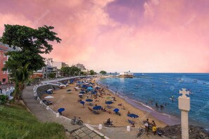 Vue sur la plage/l’océan