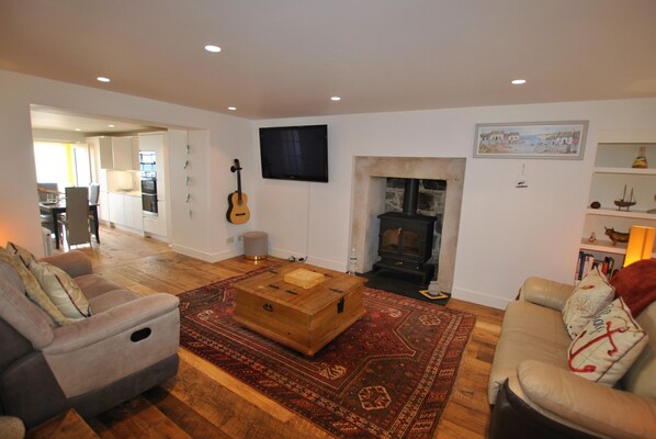 The lounge is homely and welcoming