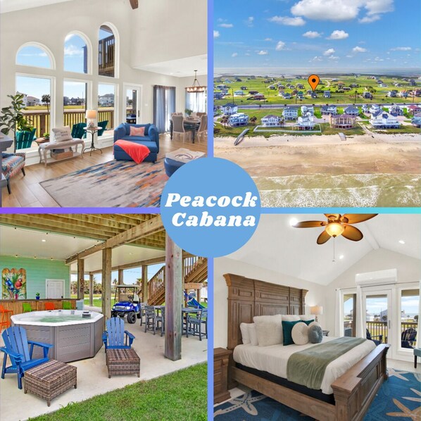 Welcome to the Peacock Cabana at Indian Beach, a premium Galveston experience for the whole family!