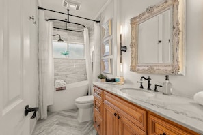 The master bathroom is beautiful!