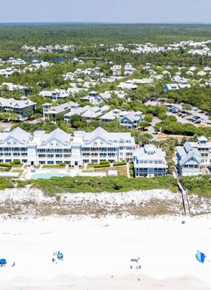 Just steps from the Beach, WaterColor Beach Club and Seaside!