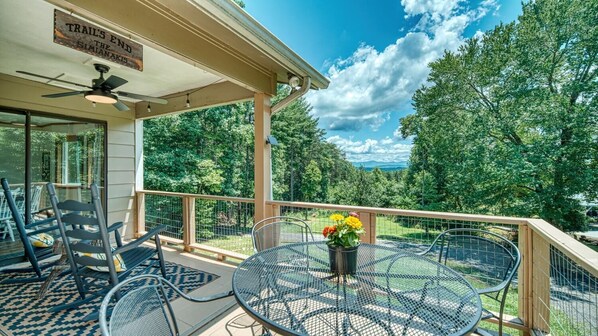 Covered rocking chair porch
