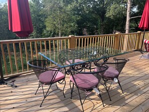 seating on back deck, Have lights and pellet grill