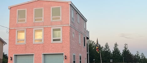 Front of Pink Firehouse (side yard)