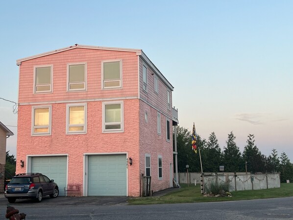 Front of Pink Firehouse (side yard)